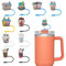 JSMIECO 10Pcs 9-10mm Boba Drinking Stanley Straw Covers, Reusable Straw Covers for Stanley 30/40oz Cup, WaterProof Straw Toppers Stanley Cup Accessories, JS005P1-US