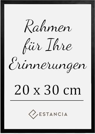 Estancia Cadre Photo Noir 20x30 cm | En Bois | Cadre 30x20 cm