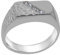 Luxus Herren Ring Solide Sterling-Silber 925 mit Aquamarin - Größe 47 (15.0) - Verfügbare Größen : 47 bis 68