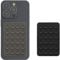 kwmobile 2X Silikon Saugnapf Handyhalterung - Handy Halter selbstklebend - 5,5 x 8cm - Universal Halterung für Handyhüllen - Kompatibel mit iPhone und Android - Schwarz Dunkelgrau