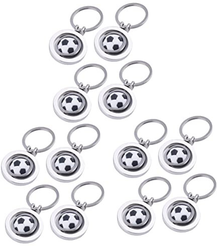 INOOMP 3 Sets 4 Stück Fußball Schlüsselanhänger Fußball Schlüsselanhänger Kreativer Schlüsselanhänger Fußball Schlüsselanhänger Metall Schlüsselanhänger