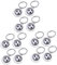INOOMP 3 Sets 4 Stück Fußball Schlüsselanhänger Fußball Schlüsselanhänger Kreativer Schlüsselanhänger Fußball Schlüsselanhänger Metall Schlüsselanhänger