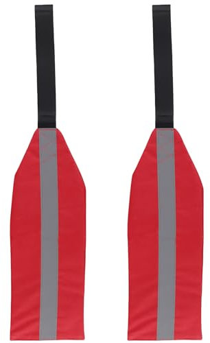 Larcele 2 Pieces Safety Travel Flag for Kayak, Canoe Kayak Trailer Flag Reflective Warning Flag for Kayak Canoes Truck PHTFGT-01 (Small)