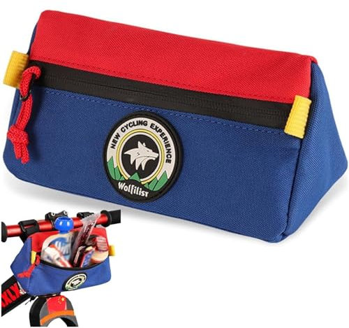Glixoft Fahrradlenkertasche Für Kinder, wasserdichte Fahrradtasche, Dreieckstasche, Kleine Lenkertasche Für Jungen Und Mädchen, MTB-rennräder