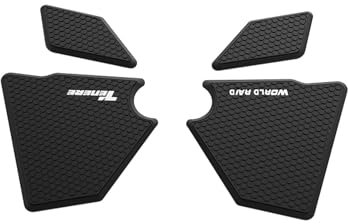 Aufkleber für Kraftstofftank Motorrad-Tankpad-Aufkleber, Knieschutz, Dekor-Set, Aufkleber Für Tenere 700 World Raid Rally Dual Tank Explorer Edition Standard 2022 2023 Protecto-Aufkleber(Farbe 3)