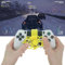 Controller Mini volante controller di gioco per PS4, 3D stampa ruota ausiliaria controller gioco Joystick simulatore Gamepad giochi da corsa (Giallo)