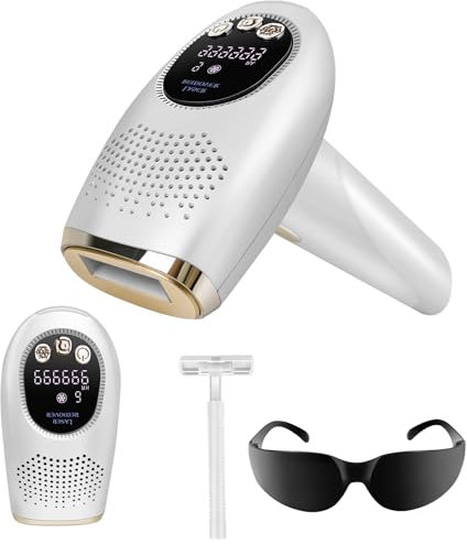 Haarentfernungsgerät,IPL Laser Haarentfernung mit 9 Energiestufen(Max 15J),3-in-1 Laser Haarentfernungsgerät mit 600-1200nm Wellenlänge,Infrarot Licht Epilierer für Frauen und Männer