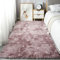 Homesally Shaggy Hochflor Teppich Flauschig rutschfest Waschbar Moderne Deko Teppich für Schlafzimmer, Wohnzimmer,Pink Purple,200cm×200cm