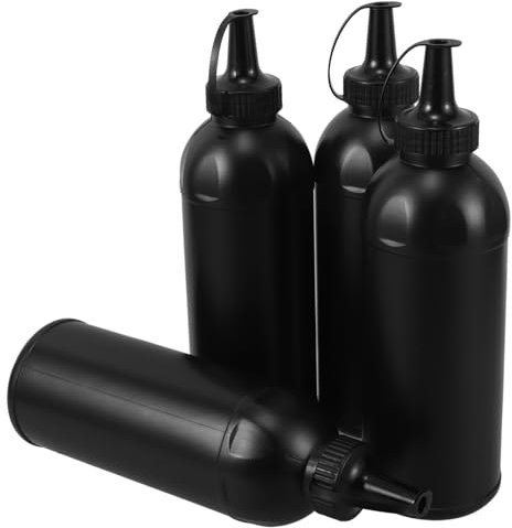 BESTonZON 4pcs Small Water Squeeze Bottles for Boys and Girls Sports Activities Plastic Empty Bottles for Sensory Play and Craft Projects