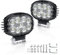 Fxlpower 2 Stück 26W LED Flutlicht Rückfahrscheinwerfer 9-36V Zusatzscheinwerfer, IP68 Offroad led Arbeitsscheinwerfer für Auto, LKW, Traktor, Pickup, 4x4, ATV, Boot