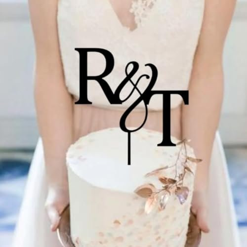 Personalized Wedding Cake Topper, Custom Initial Monogram Wedding Cake Topper, Rustic Wedding Initial Fancy Cake Topper