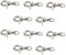 Toyvian 10 Chiusura per Porta per Pappagalli Fermagli per Uccelli Accessorio Fibbie per per Uccelli Chiusura per per Uccelli Gancio per