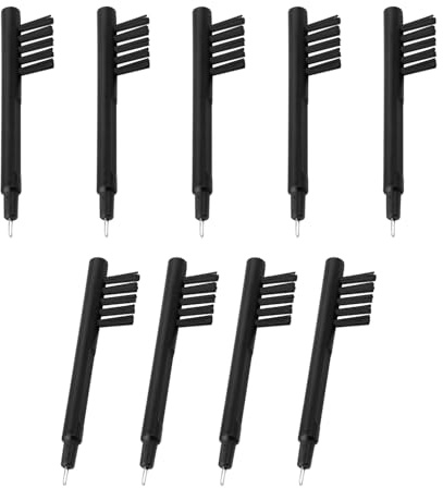 9pcs Hearing Aid Cleaning Brush, Nylon Hearing Amplifier Cleaner Brushes Tools Accessories Supplies with Wax Loop and Magnet for Hear Aids Earbuds Headphones & Electronic Devices