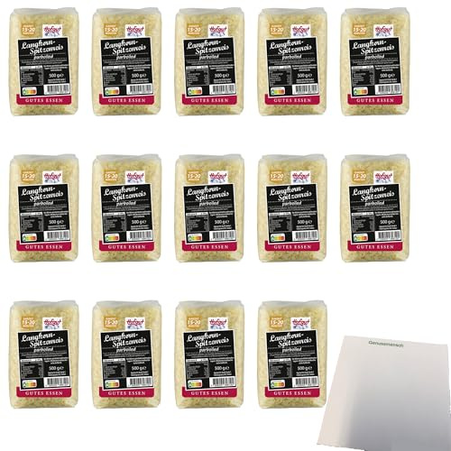 usy Bundle für Hofgut Spitzenreis Parboiled VPE (14x500g Packung) + usy Block