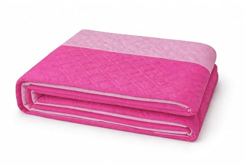 VKZ Trapuntino Una Piazza e Mezza Leggero, Piumino Estivo per Letto Una Piazza e Mezza, Trapunta Leggera Primaverile ed Estiva, Coperta Trapuntata,Rosa/fuxia