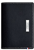 Porte-cartes S.T. Dupont Défi Perforated, Cuir, Noir, 2 Cartes de crédit, 170404