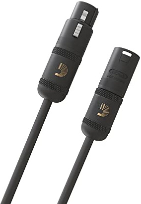 D'Addario Microphone Cable - XLR Cable - Copper Braid Shield - Optimal Signal Transfer - American Stage - 5 Inch/127 MM - 1 Pack