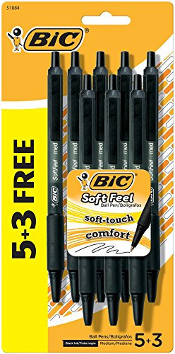 Bic Soft Feel Pens Qty 5+3 Free