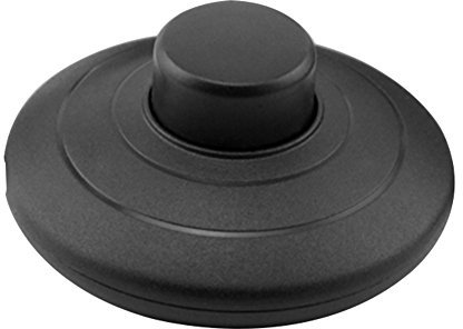 MZMing [1 Pack] Interruptor de presión en línea para pie para lámpara estándar para 2 o 3 Core Flex In Black para lámpara de pie y mesa - Interruptor de 70 mm de diámetro