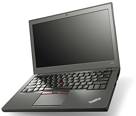 Lenovo ThinkPad X250 - PC portatile da 12,5 HD, nero (Intel Core i5-5300U / 2,30 GHz, 4 GB di RAM, SSD da 240 GB, Webcam, Windows 10 Professional) (ricondizionato)