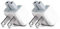 BEYEE Travel Charger Converter US Duck head Plug, Spare Connector for iPod, iPhone,iPad Tablets, Macbook AC Power Adapter (2xUS Plug) White
