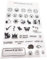 Stempel Lehrer Stempelset - 37 Clear Stamps auf A5 - Lobstempel für die Schule