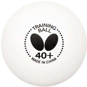 Butterfly 40+ Trainingsball - 40+ Ball zum Training verwendet - Box beinhaltet 120 weiße Trainingsbälle - 40+ Trainingsbälle sind vergleichbar mit einem DREI-Sterne-Ball (BTB120)