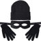 BETESSIN Dieb Kostüm Set - inkl. Beanie Strickmütze, Augenmaske, Handschuhe - Räuber und Einbrecher Kostüm Zubehör für Kinder und Erwachsene zu Karneval, Fasching, Fastnacht, Gangster-Mottoparty usw.