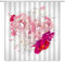 XCBN Rote Rose Blume Duschvorhang Set Valentinstag Paar Blütenblatt Badezimmer Dekoration Haushalt Badewanne Vorhang A1 180x180cm