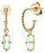 NOELANI Creolen 925 Sterling Silber Damen Ohrschmuck, mit Glas, 1,8 cm, Gold, Kommt in Schmuck Geschenk Box, 2031708