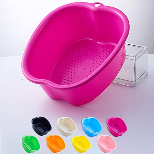 Bassin de Bain de Pieds, Spa d'eau et Massage des Pieds, pour Pédicures Tremper Les Pieds Détox et Massage, éPais et Robuste Bassine Pied Parfait Pour Tremper Les Pieds (Purple)