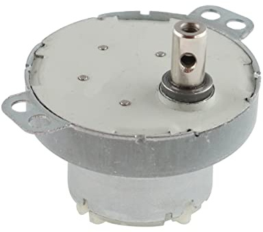 WITTKOWARE Gleichstrom-Getriebemotor mit Metallgehäuse, Ø 50mm, 12V/DC, 4W, Welle 7x12mm, Drehzahl 5,0 U/min.