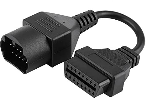 Dioche OBD Adapter, 17 Pin auf 16 Pin OBD2 Adapter Stecker Diagnose Scanner Kabel für