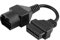Dioche OBD Adapter, 17 Pin auf 16 Pin OBD2 Adapter Stecker Diagnose Scanner Kabel für