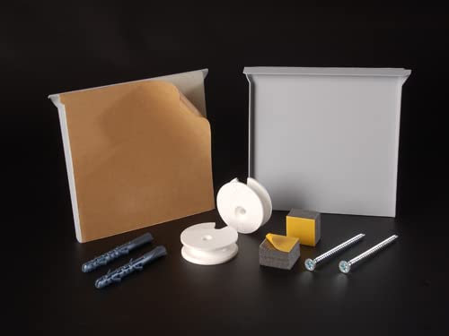 Spiegelaufhängung freischwebend für Glasmagnettafel/Küchenrückwand/Wandbild – bis 12kg Gewicht – einfache Wandmontage