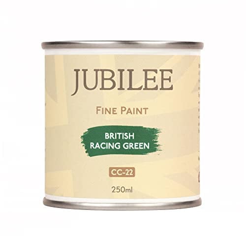 Guild Lane Jubilee Furniture Paint – Upcycle & Transform Wood, Metal & Glass – Soft Sheen Finish for Indoor & Outdoor – Durable & Easy to Apply Multi-Surface Paint (British Racing Green, 250ml)