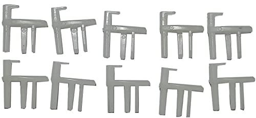 VHEUHZ 5x pares de piezas finales, cubierta de mosquitera de repuesto/clips de extremo de persiana de ventana Compatible con Mosquitera / Caravana SP042019Z