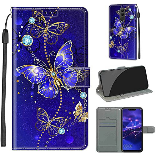 TOMYOU Custodia Compatibile per Huawei Mate 20 lite, Cover in Pelle Huawei Mate 20 lite, Interno TPU Antiurto per Huawei Mate 20 lite