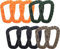 Mis.Moon 10 Stück Karabinerhaken Kunststoff, D-Form Bergsteigen Schnalle, Tragbare Karabiner Schlüsselanhänger, Multifunktions Karabiner Klipp für Wasserflaschen, Seile, Rucksäcke, Angelruten