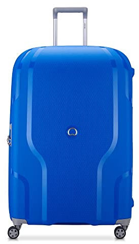 DELSEY Paris – Clavel (Recyceltes Material) – Hartschalenkoffer 82 cm x 54 cm x 33 cm – 128 L – XXL – Elektroblau
