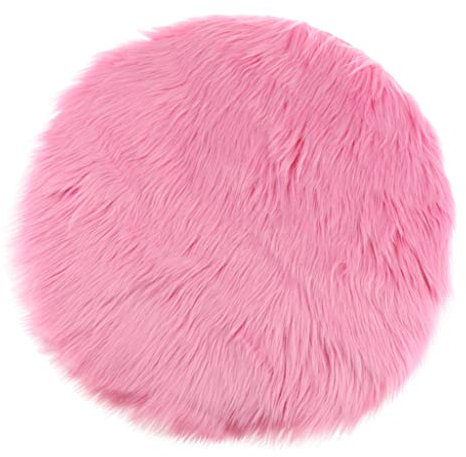 JISADER Weiche Schaffell Kunstpelz Fälschungs Teppich Matten Kleine Teppiche, Rosa