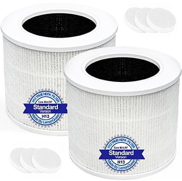Core Mini-RF H13 True HEPA Ersatzfilter kompatibel mit Levoit Core Mini Air Purifier,3-in-1 High Efficiency HEPA Filter, Mini-RF Filter with Activated Carbon, Replace Part #Core Mini-RF, 2Pack