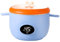 Isolierschüssel für Babys mit Deckel, hält warm, Schüssel für Kinder aus Edelstahl, konstante Temperatur automatisch 45 °C, Lunchbox für Babys, Kinder (blau)