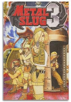 Quem Metal Slug 3 Spiel-Poster, dekoratives Gemälde, Leinwand, Wandposter und Kunstdruck, modernes Familienschlafzimmer-Dekor-Poster, 20 x 30 cm