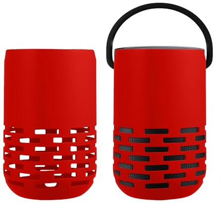 kwmobile Étui pour Enceinte Compatible avec Bose Portable Home Speaker - Housse de Protection pour Mini Haut-Parleur en Silicone - Rouge