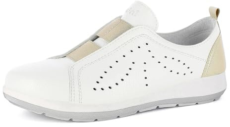 inblu Pantoscarpe Sneakers Donna Slip On con Decori E Elastici Frontali, Plantare in Vera Pelle, dal 35 al 41 Scarpe da ginnasticaDonna