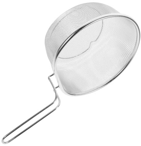NAMOARLY Espumadera Rejilla de aceite de acero inoxidable cesta freidora de acero inoxidable cestas para hervir pasta fideos de pasta colador escurridor para cocinar cuchara para pasta