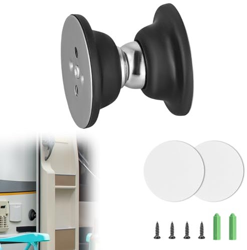 XIHIRCD RV Door Stop Holder Catches, Magnetic Baggage Exterior Door Catch RV Door Holder Strong Magnetic Baggage Door Catch Latch RV Door Stopper for Travel Trailers, Camper Van (Black)