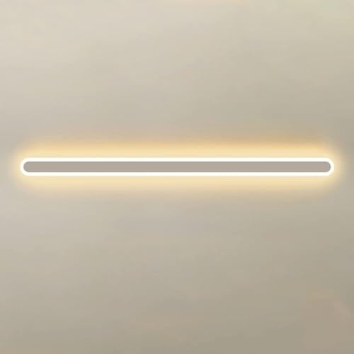 Wandleuchte Innen Wandlampe Minimalistische lange LED-Wandleuchte for den Innenbereich, dimmbare Flur-Wandlampe, lineare Streifen-Wandleuchte, bündige Deckenmontage, Deckenleuchten for Schlafzimmer, W