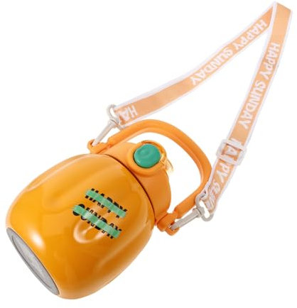 YARNOW Fitness-trinkflasche Große Kapazität Camping-trinkflasche Aus Edelstahl Wiederverwendbar 650 Ml Orange für Wandern Sport Camping